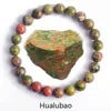 Очарование браслетов подлинное натуральное каменное браслет Человек Цветочный зеленый камень драгоценный камень украшения для женщин в стиле богемии.