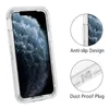 Nouveau boîtier de robot transparent Housse de protection transparente pour iPhone 15 14 Pro Max 14Pro 13 13Pro 12 11 XS XR 8 Samsung Galaxy S22 Plus S23 Note 20 Ultra Full Armor Body Shell