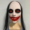 Party Masks Halloween Horror Mask Halloween Face Scary Funny Haunted House Costume Props Cosplay Sadako Headgear 230822