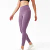 Al Yoga Yoga Pants Women's Hip Lift Tight Mid High Waist Quick Dry Running Nude Fitness Cropped Pants