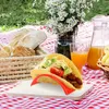 Tortilla Roll Stand Colorful Taco Shell Plastic Holder Sandwich Bread Display Stand Plate Food Holder Kitchen Supplies LX6056