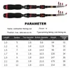 Boat Fishing Rods Mini Portable Rod Super Short Pocket Telescopic Pole 1.2M 2.3M For Travel Saltwater Freshwater 230822