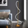 Lampadaires nordique longue lampe de tuyau LED pour salon moderne étude créative chambre éclairage intérieur décor à la maison