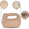 İtalya jodie çanta üst çanta çanta lüks fermuar debriyaj dokuma 2023 moda omuz bayan hobo el debriyaj yumuşak tote boyut 28cm deri