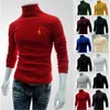 Herrtröjor Spring Autumn Winter Cotton Cashmere High Elastic Fashion Long Sleeve Bottom Shirt Men's Casual Sports Turtleneck Quality Tops 230822