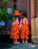 Zestawy odzieży Dziewczęta Krótka spódnica 2023 Autumn Różowy nadruk urocza bluza bawełniana ruffle pół spodnie robocze dla dzieci dzieci 230823