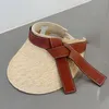 Sombrero de lengua de pato con protección solar de verano para mujer, nuevo sombrero hueco con protección solar para exteriores, sombrero de paja UV, sombrero de ala grande elegante a la moda