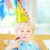 30 szts papierowy kapelusz urodzinowy Dekoracja Dekoracja Happy Crown Party Hats Props Jam Cone Cone Child Headband HKD230823