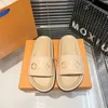 Fashion Sandals Designer Dames Sandalen Heren Slippers Echt lederen Dikke Sole Chain Outwear Flat Bottom Casual Shoes 35-45