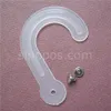 Hele grote plastic headerhaken 84 mm met klinknagels stof lederen staalsemonster hoofdhanger gigantische hangende j-hook beveiligde displ270d