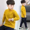 Пуловер 512y Boys Winter Turtleneck вязаная свитера для мальчика 2023 Осенняя детская одежда подростка Дети Топ 230823