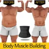 Männer Körperformer Männer Taillentrainer Slimming Shaper Fitnessgürtel Gewicht Fettverbrennung Fettverbrennung Sport Gürtel Schweiß Trimmer Workout Cincher Shapewear 230823