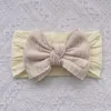 Baby Girls Wide Nylon Bow Headbands Candy Color Soft Elastic Big Bowknot Solid Hairbands For Kids Head Band Children Cute Hair Accessories U12