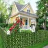 Faux Floral Greenery 50 500cm Leaf Fence Ivy Privacy Screen Balcony Garden Leaves Artificial Hedge Apple Outdoor Decoration 230822