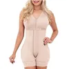 Damesbevorderingen ondergoed buikbesturing Shapewear High Compression Fajas Colombianas postpartum open buste bodysuit2402