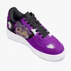 Chaussures de bricolage violet un pour hommes femmes plate-forme baskets décontractées texte personnalisé avec des formateurs de style cool chaussures de plein air de mode 36-48 55192