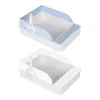 Caja de arena para inodoro para gatos, bandeja de viaje semiabierta antisalpicaduras para gatitos y gatos mayores con parte superior abierta