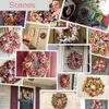 Andere evenementenfeestjes Leveringen kunstmatige pioen bloemenkrans 157 "Silk peonies grote kransen groene bladeren voor voordeur bruiloft muur of raam 230822