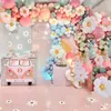 Autres fournitures de fête d'événement Daisy Balloon Garland Arch Kit Rétro Rose Tiffany Bleu Ballons En Latex Deux Groovy Baby Shower Filles Anniversaire Décor De Mariage 230822