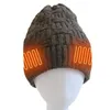 Beanie/Kafatası Kapakları Erkek Kadın Isıtmalı Şapka Akıllı Sıcak Kapak Bakımı Örgü Kış Kış USB Elektrikli Isıtmalı Bisiklet Yürüyüşü Kayak Kapakları 230822