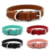 Colliers en cuir PU pour chien, taille réglable, pour chiot et chat, confort abordable, accessoires pour animaux de compagnie, fournitures de mascotte