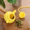 Creatieve gereedschappen TEAPOT -vorm Siliconen thee Infuser Strainer Filter met handvat veilig los blad herbruikbare thee -tassen diffuser theeware -accessoire