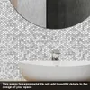 Wall Stickers Mosaic Tile Peel And Stick Self Adhesive Waterproof 3d Decal Vinyl Kitchen Bathroom Backsplash Sticker Home Decor 230822