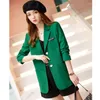 Damenanzüge Blazer Frauen mocken lose Jacke Grüne lässige weibliche Frau Mode formelle elegante Mäntel Büro Damen Jacken Jacken