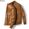 Trench Coats voor heren grote jas 2023 Leer- en herfstbedrijf Casual lederen trendy los honkbal M8XL 230822