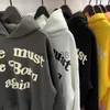 Heren Hoodies Sweatshirts 23SS Nieuwe roze CPFMXYZ Hoodies Men Women Paren AMERIKAANS STREETWEAR MOET GEBOREN BEREGEN OPNIEUW SWEATSHIRTS OP OOG DAG J230823