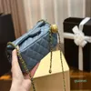 20 cm Golden Ball Women Bag Classic Flap Shoulder Mini Chain Quilted Luxury Designer Crossbody Bag Fanny Pack Fashion Clutch Handbag Lambskin Designer