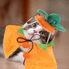 Kedi Kostümleri Cadılar Bayramı Dekorasyonları Pet Cosplay Hat Komik Cape Headdress Köpek Kostüm Dekorasyon Aksesuarları Peluş
