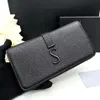 Top Genuine Leather Wallet Card Holder Men's Women's Wallet Caviar Wallet Women's Folding Wallet full grain leather wallet