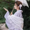 Vêtements ethniques Sexy Femmes Filles Japonais Traditionnel Kimono Robe Avec Obi Fleur Imprimer Manches Longues Yukata Cosplay Stage Robe De Performance