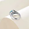 Bröllopsringar Wong Rain 100 925 Sterling Silver Heart Cut Aquamarine Gemstone Fine Ring for Women Engagement Jewelry Gift Jubileum 230822