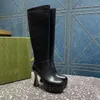 Hentian Gaotong Boots, подлинные кожаные сапоги на молнии, шнуровка клина на платформе, густой и роскошный дизайнер обуви для женской фабрики 35-42