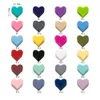 Teathers Toys CuteIdea 10pcs حبات السيليكون Mini Heart Diy Baby Baby Beaby Toys Pacifier سلسلة الملحقات BPA Free Bemous 230822