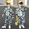 衣料品セットキッズ服秋の男の子スポーツスーツベイビー2023春の長袖スウェットシャツパンツビッグトラックスーツ230823