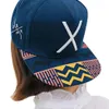 Nouveau Hip-lettre X chapeau plat casquette de Baseball hip-hop casquette à visière chapeau homme chapeau casquettes de basket-ball # t259M