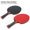 Masa Tenis Raquets Highquets Ping Pong Pong Kürek Raket Kılıf Karbon Fiberrubber Esnek Tek İstikrar 230822