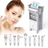 Dermabrasion Hydro RF Aqua Skin Scrubber Facial Ultrasonic Facial Cleaner EMS Microcurrent Anti Aging Skin Massage Machine