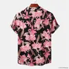 Camicie casual maschile Summer Floral Stampa Beach Aloha Men Camisa Masculina 2023 Casa a maniche corte Hawaiian Shirt Cash