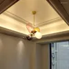 Lampy wiszące nowoczesne spersonalizowane szklane balon restauracja żyrandol kreatywny salon lampa artystyczna sypialnia dla dzieci sypialnia