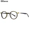 Sunglasses 54227 Retro Steam Punk Glasses Frames Optical Prescription Men Women Anti Blue Light Acetate Leg Fashion Computer Eyeglasses 230822