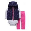 Rompers Stripe z kapturem Kurtka Bodysuit Pantsuit do ubrania dla dziewczynki Ustawa Born Boy Strój Born Odzież Babies Suit 230823