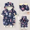 Down Coat 2023 Baby clothes Winter Snowsuit Plus Velvet Thick Baby Boys Jumpsuit 02 Years Newborn Romper Baby Girls Overalls Toddler Coat J230823