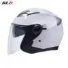 Cascos de motocicleta Dot Summer Vintage Casco abierto 3/4 Cara Casco Moto Jet Scooter Bike Retro Casque