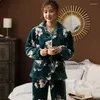 Dames slaapkleding winter warme flanel elegante vrouwen pyjamas lady bloemen patroon pyjama set vestir coral fleece pijamas mujer huis pak