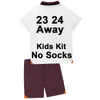 Espnsport 2023 24 STERLING GREALISH RODRIGO Kit enfants Maillots de football DE BRUYNE BERNARDO CARSON Away 3ème GK et maillot de football à manches longues Uniformes à manches courtes