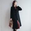 Womens Wool Blends Autumn Winter moda Coat Women Luxury Brand Long Loose Double Bastested muito quente Elegante plus size 3xl 230822